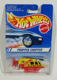 1997 Hot Wheels Rescue Squad Propper Chopper Stinger Yellow Red Die Cast Toy Helicopter - New in Package - Treasure Valley Antiques & Collectibles