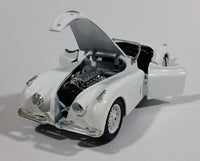 Burago 1948 Jaguar XK 120 Convertible White 1/24 Scale Die Cast Model Toy Classic Car Vehicle - Missing Parts - Treasure Valley Antiques & Collectibles