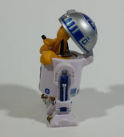 Rare Star Wars Disney Pluto Dog Cartoon Character in R2D2 Robot  3" Toy Figure Collectible