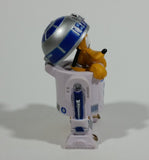 Rare Star Wars Disney Pluto Dog Cartoon Character in R2D2 Robot  3" Toy Figure Collectible