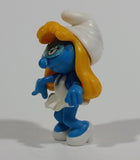 1991 Peyo Kinder Surprise Blonde Smurf in White Dress Cartoon Character 1 3/4" Toy Figure - Treasure Valley Antiques & Collectibles