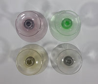 Vintage Set of 4 Colored Iridescent Mixed Color Martini Cocktail Depression Glasses - Treasure Valley Antiques & Collectibles