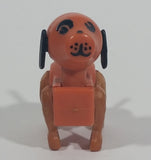 Vintage 1967 Fisher Price Little People Farm Brown Spotted Dog Hong Kong - Treasure Valley Antiques & Collectibles