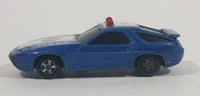 Rare 1989 Soma Flashers & Sirens Porsche 928 Police Car Blue Die Cast Toy Car Vehicle