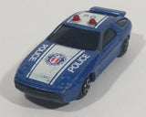 Rare 1989 Soma Flashers & Sirens Porsche 928 Police Car Blue Die Cast Toy Car Vehicle