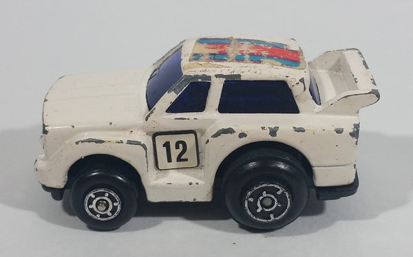 Rare Vintage Zee Zylmex White Pull Back Friction No. 901 Die Cast Rally Racing Car Toy Vehicle - Treasure Valley Antiques & Collectibles