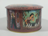 Vintage Walt Disney Productions Snow White and The Seven Dwarfs Candy Jar Mix Round Collectible Tin Container - Treasure Valley Antiques & Collectibles