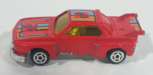 1980s Summer Marz Karz BMW 3.5 CSL S8004 Red #89 Die Cast Toy Race Car - Treasure Valley Antiques & Collectibles