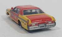 1998 Johnny Lightning 1974 Dodge Royal Monaco Taxi Cab Yellow Orange Die Cast Toy Car Vehicle - Treasure Valley Antiques & Collectibles