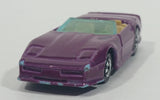 1990 Hot Wheels Color Racers II '83 Custom Corvette Convertible Purple Blue Die Cast Toy Car Vehicle