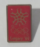 1988 Winter Olympics Calgary, Alberta Canada Small Red Gold Enamel Lapel Pin Sports Collectible - Treasure Valley Antiques & Collectibles