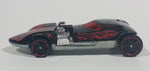 2010 Hot Wheels Race World: Volcano Black w/ Red Flames Die Cast Toy Car Vehicle - Treasure Valley Antiques & Collectibles