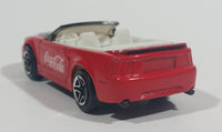 2001 Matchbox Coca-Cola Coke Soda Pop '99 Mustang Convertible Red Die Cast Toy Car Vehicle - Treasure Valley Antiques & Collectibles