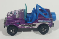 1999 Hot Wheels Snow Patrol Avalanche Resort Roll Patrol Jeep CJ Purple Die Cast Toy Car Vehicle - Treasure Valley Antiques & Collectibles