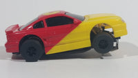 Unknown Brand Red and Yellow Slot Car Toy Vehicle - Treasure Valley Antiques & Collectibles