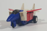 1985 McDonald's Tomy Japan Gobot Commandrons Commander Magna Red Blue White Transformer Airplane Fighter Jet Toy Aircraft Vehicle