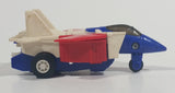 1985 McDonald's Tomy Japan Gobot Commandrons Commander Magna Red Blue White Transformer Airplane Fighter Jet Toy Aircraft Vehicle
