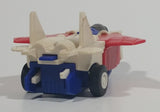 1985 McDonald's Tomy Japan Gobot Commandrons Commander Magna Red Blue White Transformer Airplane Fighter Jet Toy Aircraft Vehicle