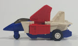 1985 McDonald's Tomy Japan Gobot Commandrons Commander Magna Red Blue White Transformer Airplane Fighter Jet Toy Aircraft Vehicle