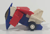1985 McDonald's Tomy Japan Gobot Commandrons Commander Magna Red Blue White Transformer Airplane Fighter Jet Toy Aircraft Vehicle