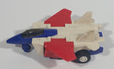1985 McDonald's Tomy Japan Gobot Commandrons Commander Magna Red Blue White Transformer Airplane Fighter Jet Toy Aircraft Vehicle