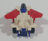 1985 McDonald's Tomy Japan Gobot Commandrons Commander Magna Red Blue White Transformer Airplane Fighter Jet Toy Aircraft Vehicle