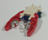 1985 McDonald's Tomy Japan Gobot Commandrons Solardyn Red Blue White Transformer Toy Vehicle