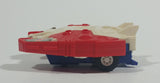 1985 McDonald's Tomy Japan Gobot Commandrons Solardyn Red Blue White Transformer Toy Vehicle