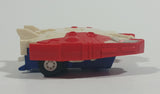 1985 McDonald's Tomy Japan Gobot Commandrons Solardyn Red Blue White Transformer Toy Vehicle
