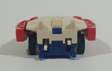 1985 McDonald's Tomy Japan Gobot Commandrons Solardyn Red Blue White Transformer Toy Vehicle