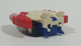 1985 McDonald's Tomy Japan Gobot Commandrons Solardyn Red Blue White Transformer Toy Vehicle