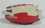 1985 McDonald's Tomy Japan Gobot Commandrons Solardyn Red Blue White Transformer Toy Vehicle