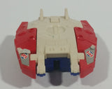 1985 McDonald's Tomy Japan Gobot Commandrons Solardyn Red Blue White Transformer Toy Vehicle