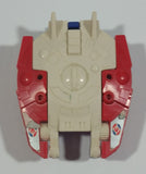 1985 McDonald's Tomy Japan Gobot Commandrons Solardyn Red Blue White Transformer Toy Vehicle