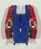 1985 McDonald's Tomy Japan Gobot Commandrons Solardyn Red Blue White Transformer Toy Vehicle