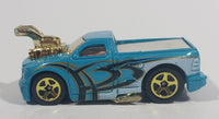 2006 Hot Wheels Big Blocks Ford Lightning Truck Teal Light Blue Die Cast Toy Car Vehicle - Treasure Valley Antiques & Collectibles