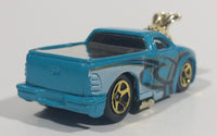 2006 Hot Wheels Big Blocks Ford Lightning Truck Teal Light Blue Die Cast Toy Car Vehicle - Treasure Valley Antiques & Collectibles