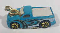 2006 Hot Wheels Big Blocks Ford Lightning Truck Teal Light Blue Die Cast Toy Car Vehicle - Treasure Valley Antiques & Collectibles