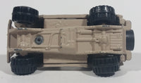 1992 Hot Wheels Action Command Team Roll Patrol Jeep CJ Grayish Tan Army Brown Die Cast Toy Car Vehicle - Treasure Valley Antiques & Collectibles