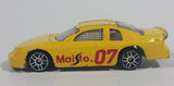 Maisto Chevrolet Monte Carlo # 07 Yellow Die Cast Toy Race Car Vehicle - Made in China - Treasure Valley Antiques & Collectibles