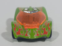 2007 Hot Wheels Three Trick Track Swoopy Do Metalflake Green Die Cast Toy Car Vehicle - Treasure Valley Antiques & Collectibles