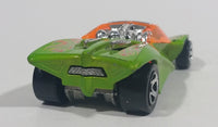 2007 Hot Wheels Three Trick Track Swoopy Do Metalflake Green Die Cast Toy Car Vehicle - Treasure Valley Antiques & Collectibles