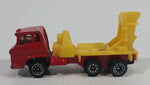 Vintage Yatming Red and Yellow Cement Mixer Truck Die Cast Toy Car Vehicle - Missing the mixer - Treasure Valley Antiques & Collectibles