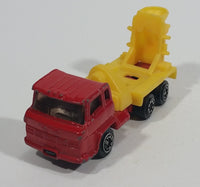 Vintage Yatming Red and Yellow Cement Mixer Truck Die Cast Toy Car Vehicle - Missing the mixer - Treasure Valley Antiques & Collectibles