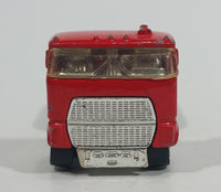 1993 Hot Wheels Ford Stake Bed Truck Red Die Cast Toy Car Vehicle Semi Rig Tractor