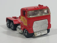 1993 Hot Wheels Ford Stake Bed Truck Red Die Cast Toy Car Vehicle Semi Rig Tractor