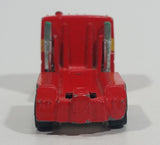 1993 Hot Wheels Ford Stake Bed Truck Red Die Cast Toy Car Vehicle Semi Rig Tractor