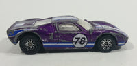 2001 Hot Wheels Ford GT - 40 78 Purple Die Cast Toy Race Car Vehicle - Treasure Valley Antiques & Collectibles