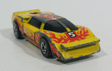 1985 Hot Wheels Crack-Ups Exotic (side crash) Side Banger Yellow Die Cast Toy Muscle Car Vehicle Hong Kong - Treasure Valley Antiques & Collectibles