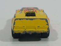 1985 Hot Wheels Crack-Ups Exotic (side crash) Side Banger Yellow Die Cast Toy Muscle Car Vehicle Hong Kong - Treasure Valley Antiques & Collectibles